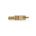 Nedis RCA Connector - Straight, Male, Gold Plated, 10 pcs - Envelope