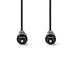 Nedis Optical Audio Cable - TosLink Male, TosLink Male, 1.00 m, Black - Tag