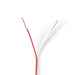 Nedis Speaker Cable - 2x 0.35 mm², CCA, 100.0 m, White - Wrap