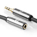 Nedis Stereo Audio Cable - 3.5 mm Male, 3.5 mm Female, Gold Plated, Grey / Gun Metal Grey - Cover Window Box