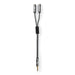 Nedis Stereo Audio Cable - 3.5 mm Male, 2x 3.5 mm Female, Gold Plated, Grey / Gun Metal Grey - Cover Window Box