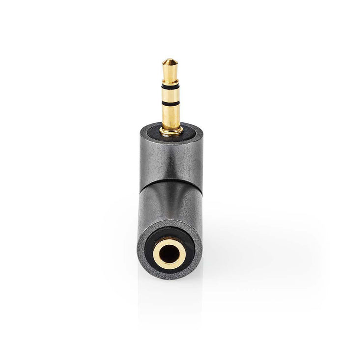 Nedis Stereo Audio Adapter - 3.5 mm Male, 3.5 mm Female, Gold Plated, 1 pcs - Cover Window Box