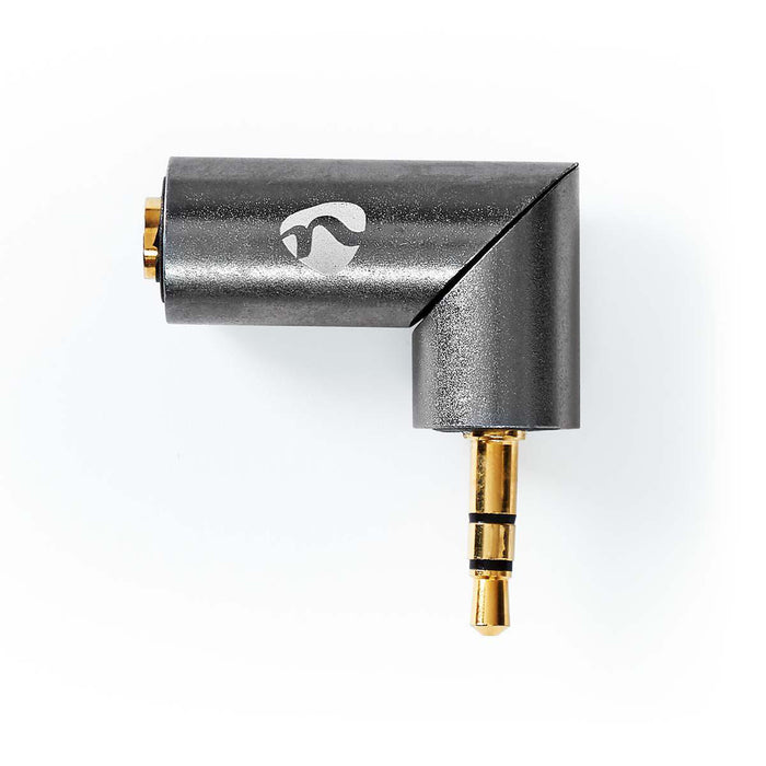 Nedis Stereo Audio Adapter - 3.5 mm Male, 3.5 mm Female, Gold Plated, 1 pcs - Cover Window Box