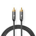 Nedis Subwoofer Cable - RCA Male, RCA Male, Gold Plated, Anthracite / Gun Metal Grey - Cover Box