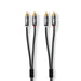 Nedis Stereo Audio Cable - 2x RCA Male, 2x RCA Male, Gold Plated, Grey / Gun Metal Grey - Cover Window Box