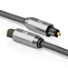 Nedis Optical Audio Cable - TosLink Male, TosLink Male, 1.00 m, Gun Metal Grey - Cover Window Box