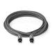 Nedis Optical Audio Cable - TosLink Male, TosLink Male, 5.00 m, Gun Metal Grey - Cover Window Box