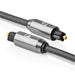 Nedis Optical Audio Cable - TosLink Male, TosLink Male, 5.00 m, Gun Metal Grey - Cover Window Box