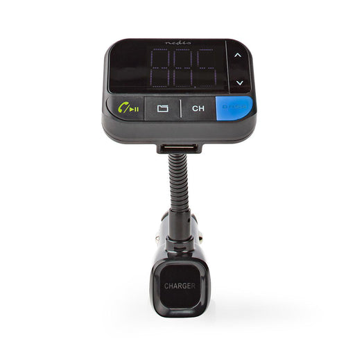 Nedis Car FM Transmitter - Gooseneck, Hands free calling, 1.5", Google Assistant / Siri - Black