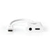 Nedis USB Adapter - USB 3.1, USB-C Male, USB-C Female / 3.5 mm Female, White - Polybag