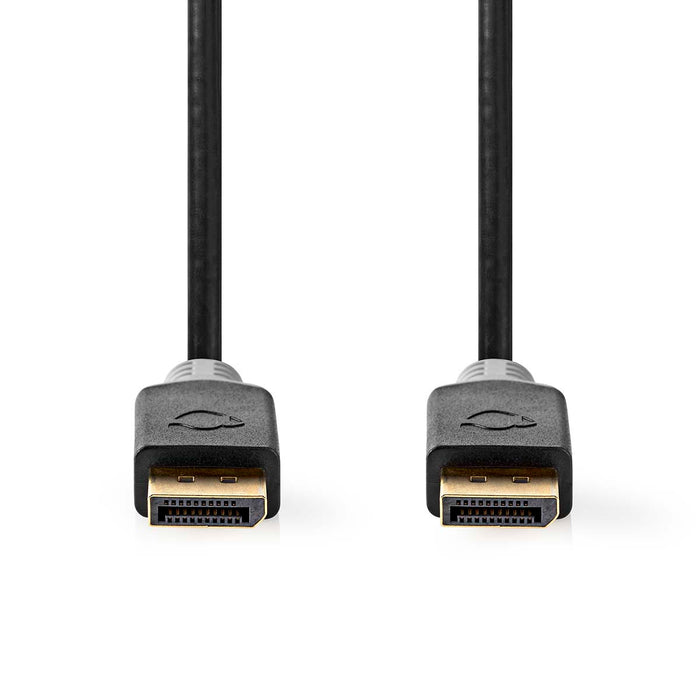 Nedis DisplayPort Cable - DisplayPort Male, DisplayPort Male, 8K@60Hz, Anthracite - Box