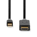 Nedis Mini DisplayPort Cable - DisplayPort 1.2, Mini DisplayPort Male, HDMI Connector, Anthracite - Window Box