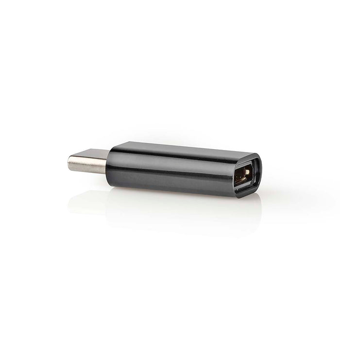 Nedis USB Adapter - USB 2.0, USB-C Male, USB Micro-B Female, Anthracite - Box