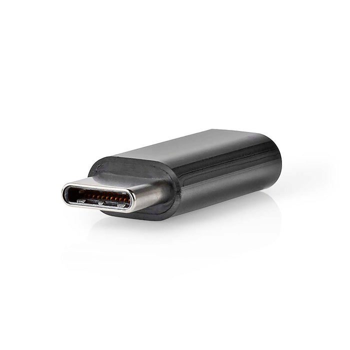 Nedis USB Adapter - USB 2.0, USB-C Male, USB Micro-B Female, Anthracite - Box