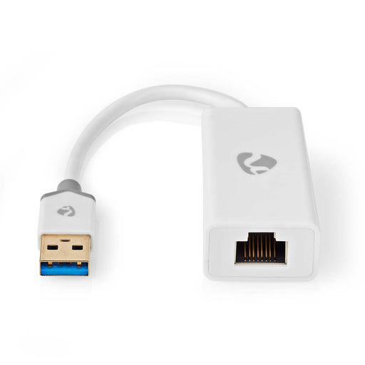 Nedis USB Network Adapter - USB 3.2 Gen 1, 1 Gbps, USB-A Male, White - Box