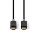 Nedis USB Cable - USB 3.2 Gen 1, USB-C Male, USB-C Male, Anthracite - Window Box