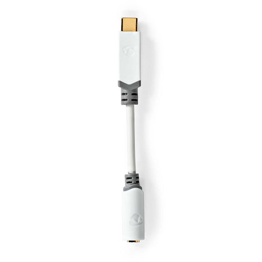 Nedis USB Adapter - USB 2.0, USB-C Male, 3.5 mm Female, White - Box