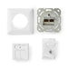 Nedis Network Wall Box - In-Wall, 2 port(s), CAT6, White - Box