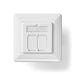 Nedis Network Wall Box - In-Wall, 2 port(s), CAT6a, White - Box