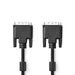 Nedis DVI Cable - DVI-D 24+1-Pin Male, DVI-D 24+1-Pin Male, 2560x1600, Black - Box