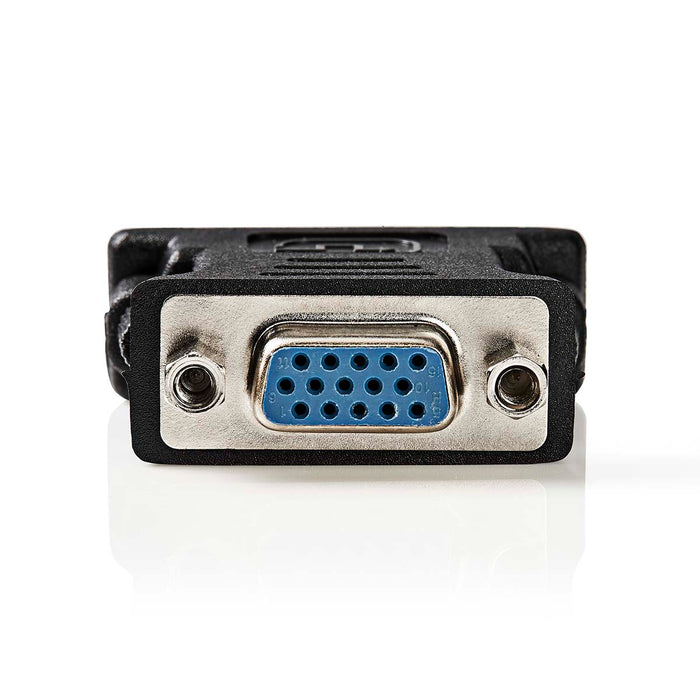 Nedis DVI Adapter - DVI-I 24+5-Pin Male, VGA Female, Nickel Plated, Black - Box