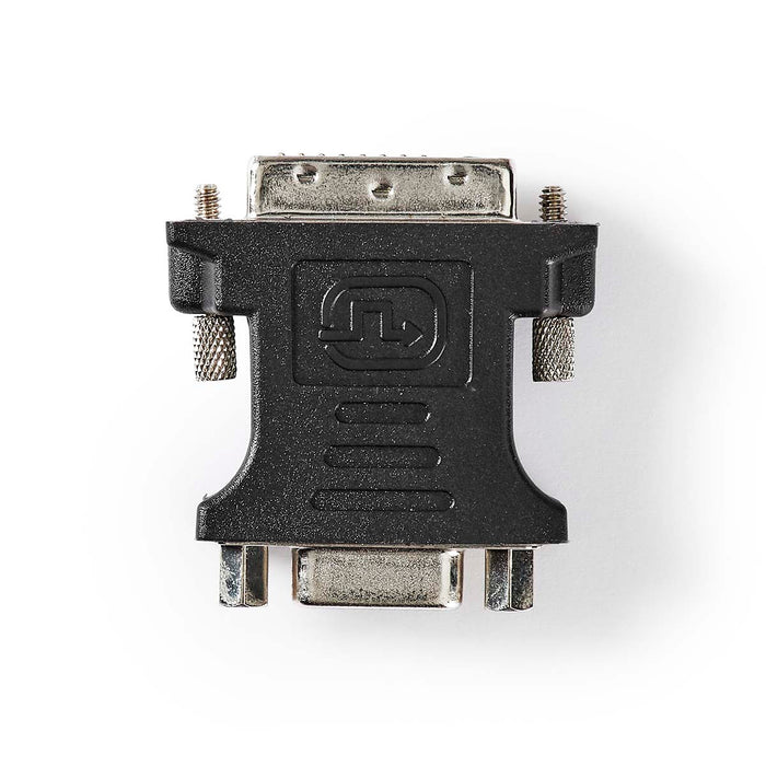 Nedis DVI Adapter - DVI-I 24+5-Pin Male, VGA Female, Nickel Plated, Black - Box