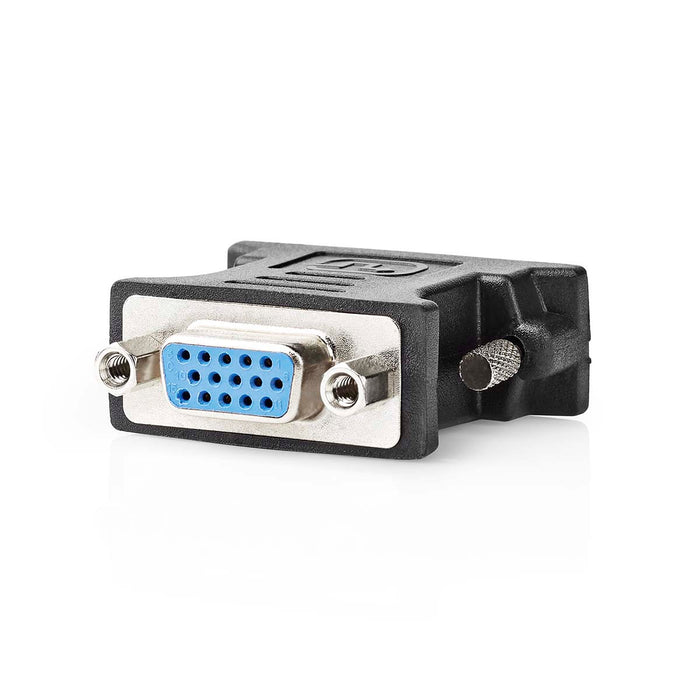 Nedis DVI Adapter - DVI-I 24+5-Pin Male, VGA Female, Nickel Plated, Black - Box