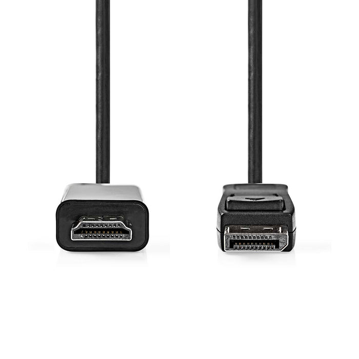 Nedis DisplayPort Cable - DisplayPort Male, HDMI Connector, 4K@30Hz, Anthracite - Box