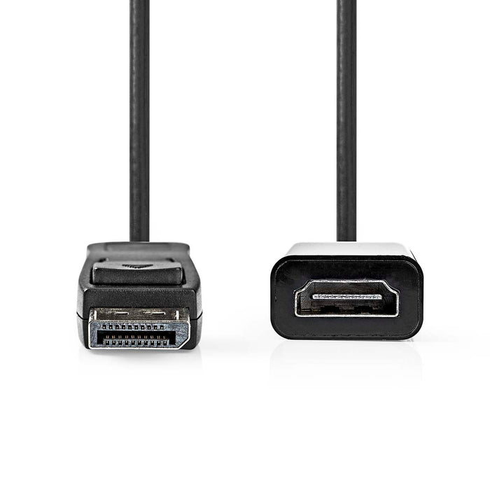 Nedis DisplayPort Cable - DisplayPort Male, HDMI Output, 4K@30Hz, Black - Box