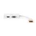 Nedis DisplayPort Adapter - DisplayPort Male, DVI-D 24+1-Pin Female / HDMI Female / VGA Female, 4K@60Hz, White - Box