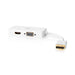 Nedis DisplayPort Adapter - DisplayPort Male, DVI-D 24+1-Pin Female / HDMI Female / VGA Female, 4K@60Hz, White - Box