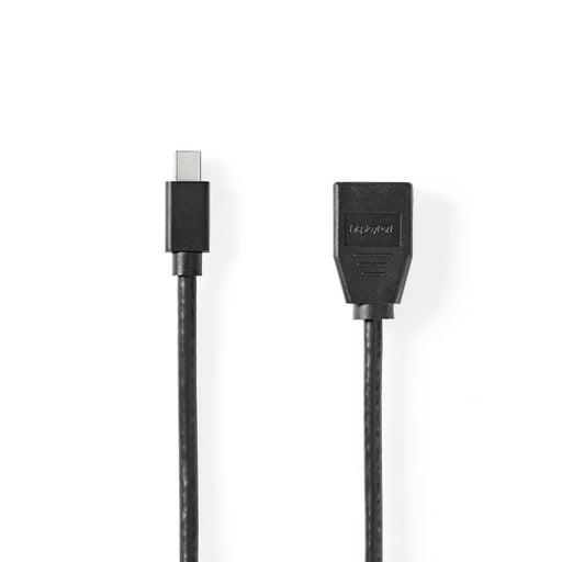 Nedis Mini DisplayPort Cable - DisplayPort 1.4, Mini DisplayPort Male, DisplayPort Female, Black - Blister