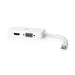 Nedis DisplayPort Adapter - Mini DisplayPort Male, DVI-D 24+1-Pin Female / HDMI Female / VGA Female, 4K@60Hz, White - Box