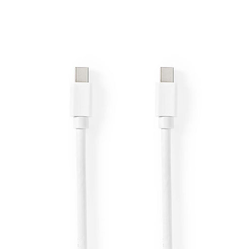 Nedis Mini DisplayPort Cable - DisplayPort 1.4, Mini DisplayPort Male, Mini DisplayPort Male, White - Blister