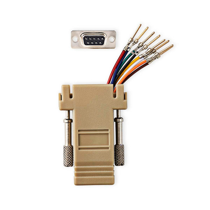 Nedis Serial Adapter - Adapter, D-SUB 9-Pin Male, RJ45 Female, Ivory - Box