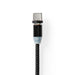 Nedis USB Cable - USB 2.0, USB-A Male, USB Micro-B Male / USB-C Male, Black - Box