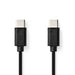 Nedis USB Cable - USB 2.0, USB-C Male, USB-C Male, Black - Box