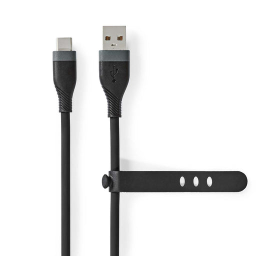 Nedis USB Cable - USB 2.0, USB-A Male, USB-C Male, Black - Box