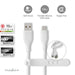 Nedis USB Cable - USB 2.0, USB-A Male, USB-C Male, White - Box