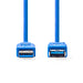 Nedis USB Cable - USB 3.2 Gen 1, USB-A Male, USB-A Female, Blue - Box