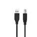 Nedis USB Cable - USB 3.2 Gen 1, USB-A Male, USB-B Male, Black - Box