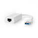 Nedis USB Network Adapter - USB 3.2 Gen 1, 1 Gbps, USB-A Male, White - Box