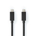 Nedis USB Cable - USB 3.2 Gen 2x2, USB-C Male, USB-C Male, Black - Box