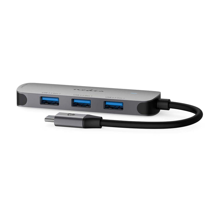 Nedis USB Hub - 1x USB-C, 4x USB A Female, 4 port(s), USB Powered - 5 Gbps