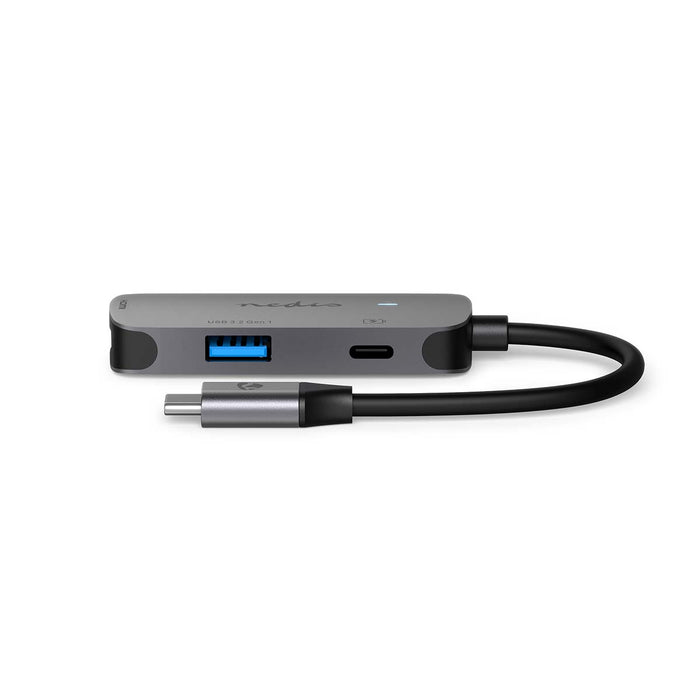 Nedis USB Hub - 1x USB-C, HDMI Output / USB-A Female / 1x USB-C, 3 port(s), USB Powered - 5 Gbps