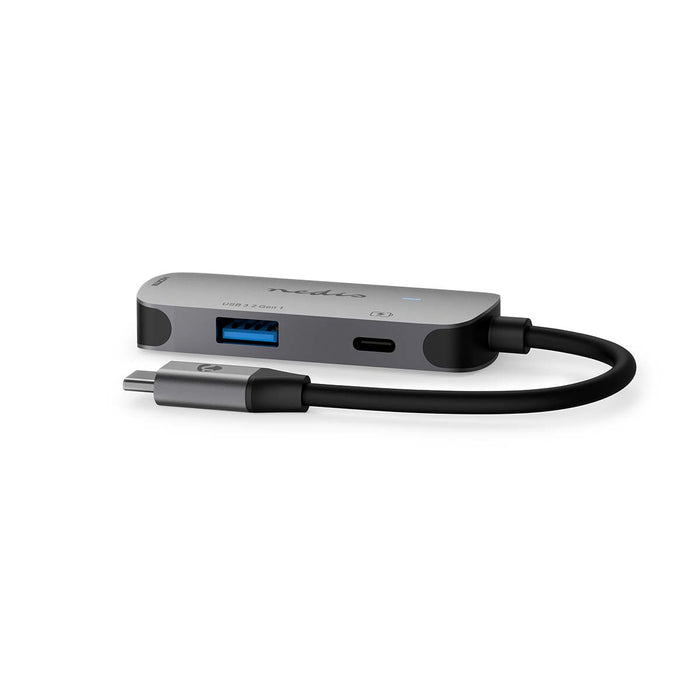 Nedis USB Hub - 1x USB-C, HDMI Output / USB-A Female / 1x USB-C, 3 port(s), USB Powered - 5 Gbps