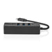 Nedis USB Hub - 1x USB-C, 3x USB A Female, 5 port(s), 5 Gbps - SD & MicroSD