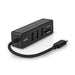 Nedis USB Hub - 1x USB-C, 3x USB A Female, 5 port(s), 5 Gbps - SD & MicroSD