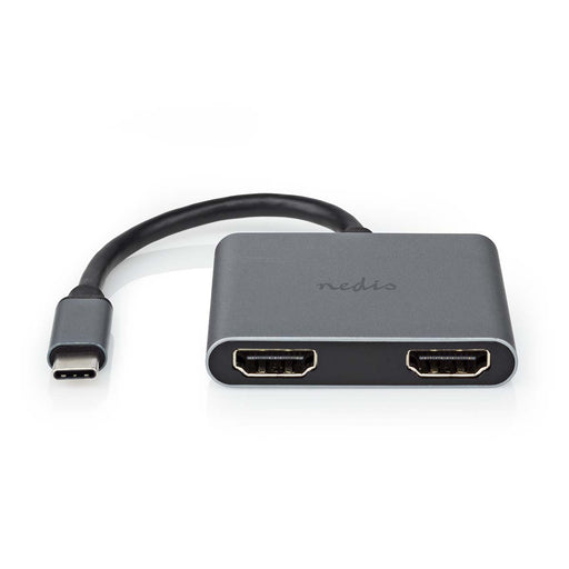 Nedis USB Adapter - USB 3.2 Gen 1, USB-C Male, 2x HDMI, Black - Box