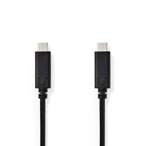 Nedis USB Cable - USB 3.2 Gen 1, USB-C Male, USB-C Male, Black - Box